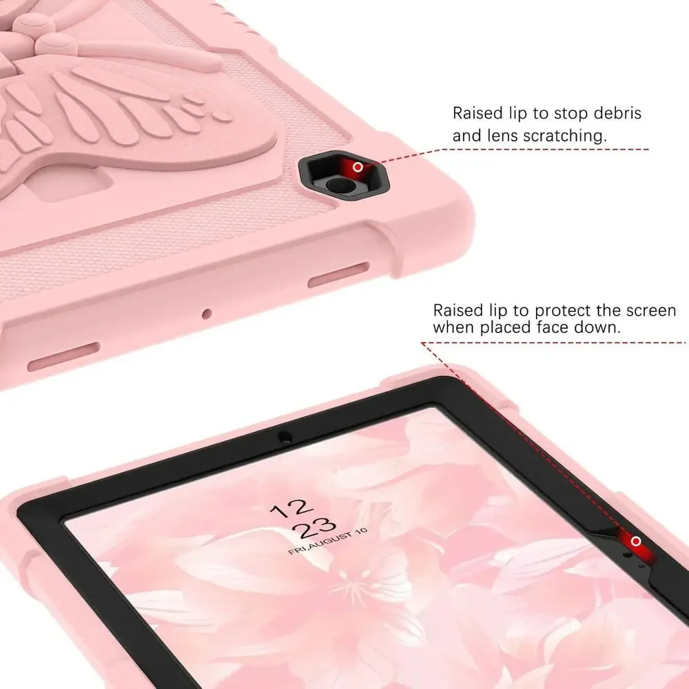 Pink Butterfly iPad Case w/ Strap & Kickstand iPad Air 3 10.5, 2019 2020 2021
